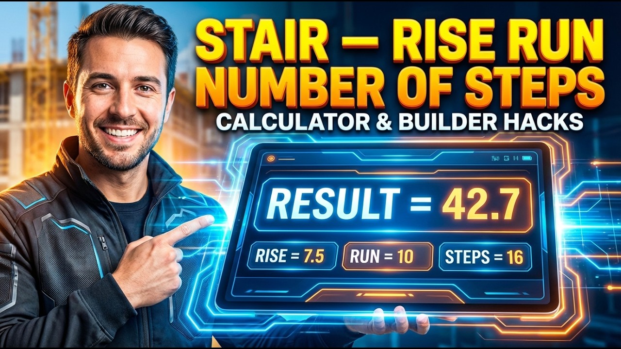 Stair Calculator — Rise Run Number of Steps