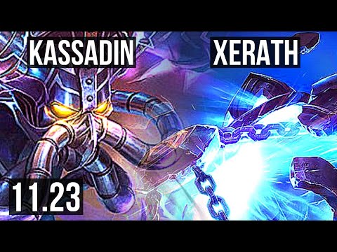 KASSADIN vs XERATH (MID) | 69% winrate, Rank 8 Kassadin, 13/3/10 | KR Grandmaster | 11.23