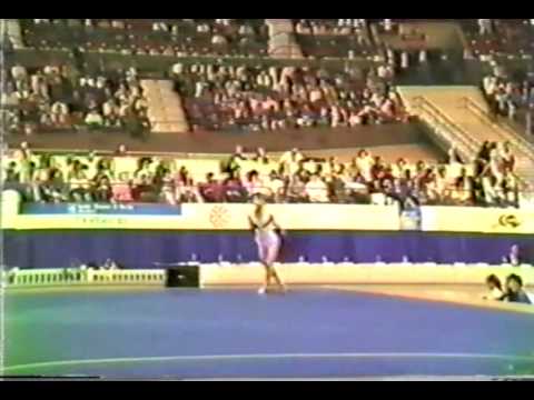 10th T JPN Ayami Yukimori FX - 1985 World Gymnastics Championships 9.500