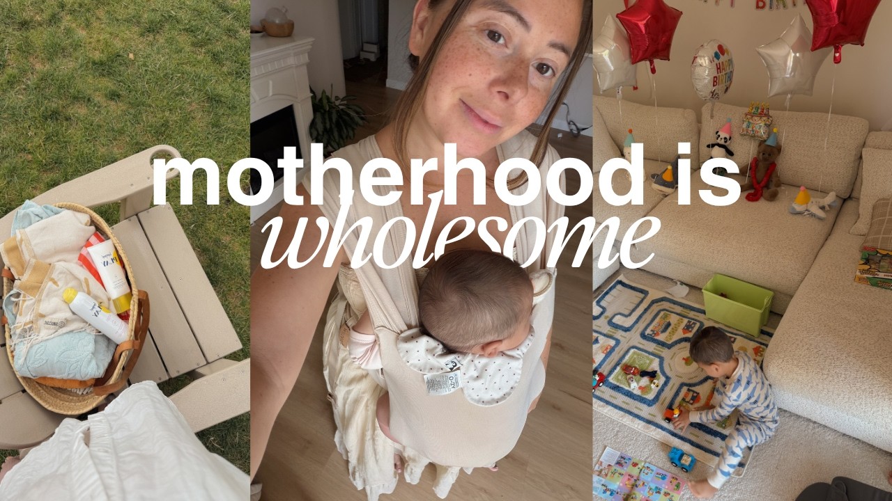Realistic SAHM Vlog⎪birthday, tornados, bible challenge, & postpartum body
