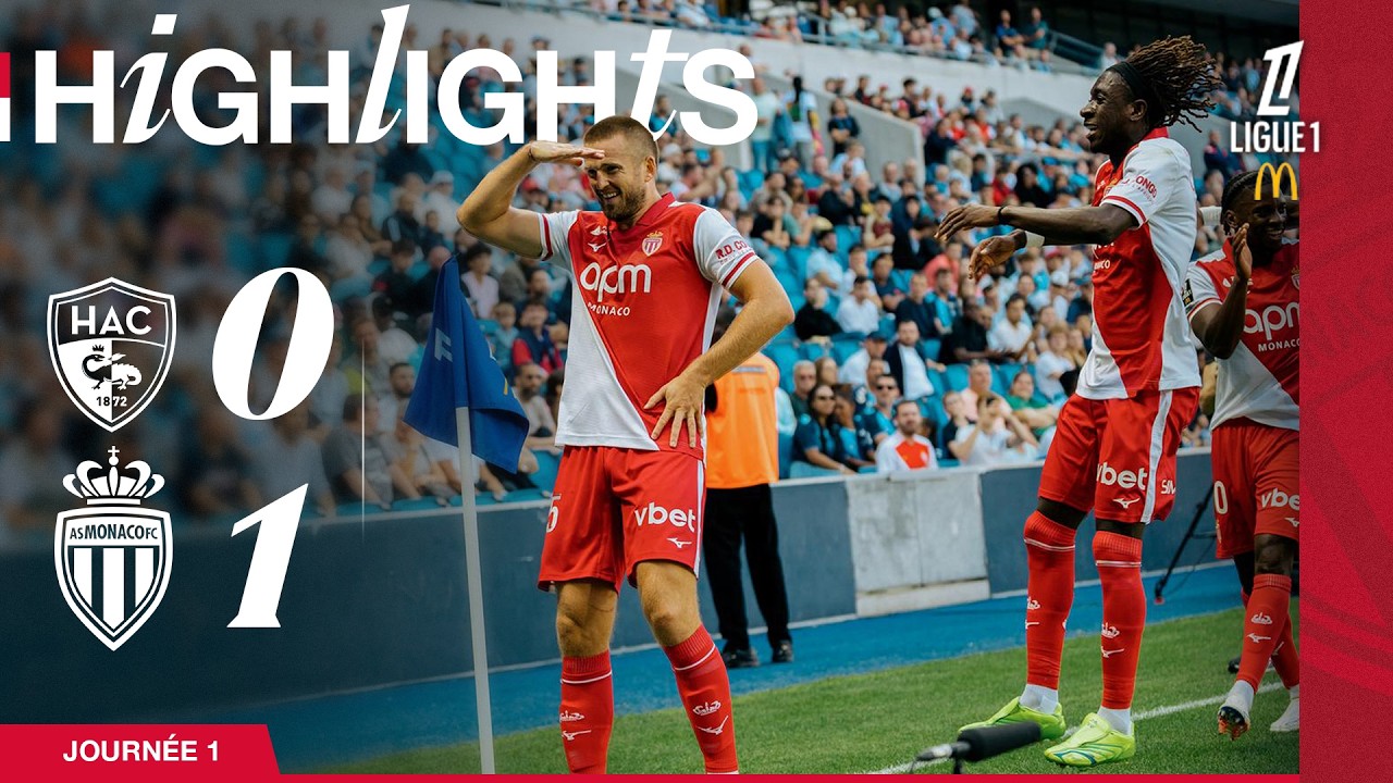 Le Havre AC 0 - 1 AS Monaco FC highlights