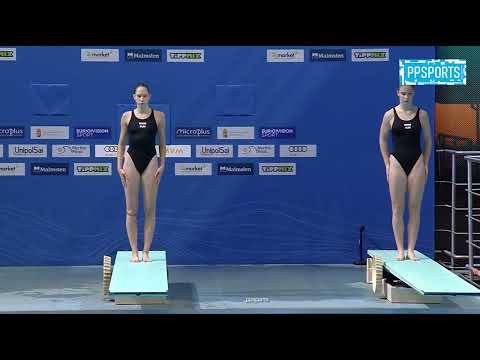 PETRA SANDOR - EMMA VEISZ | Synchronized 3m Springboard  Diving Highlights
