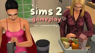 the sims 2 longplay asmr for sleep 🍕 pizza night & quiet evenings with the sisters (no mid-roll ads)