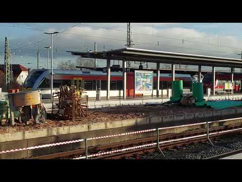 Abfahrt RB16 nach Nidda (?) am Bahnhof Friedberg (Hess)