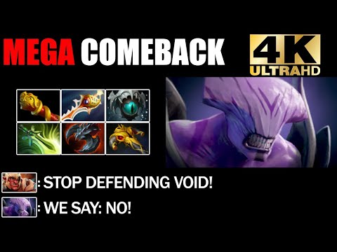 Divine Rapier Faceless Void Defend Mega Creeps - Crazy Comeback Dota 2 Pro Gamplay