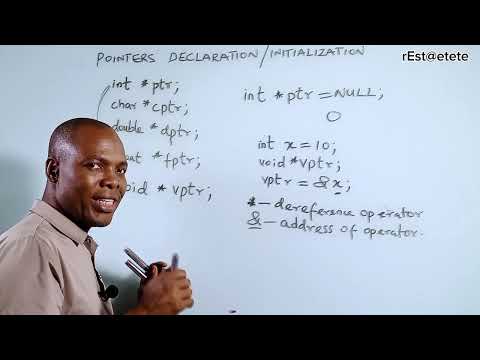 Pointers Declaration and Initialization in C. #C_71 #education #everyone
