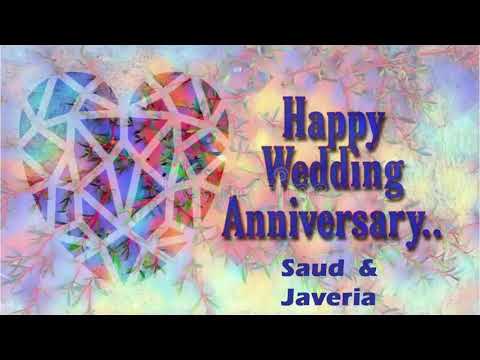 Happy Wedding Anniversary Saud and Javeria | Wedding Anniversary Saud and Javeria @wishes-for-you