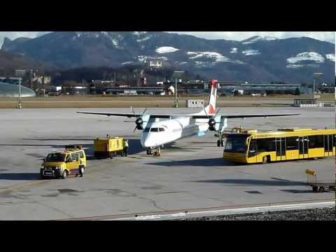 Dash 8Q-400 going on Blocks @ LOWS / SZG ( Salzburg )