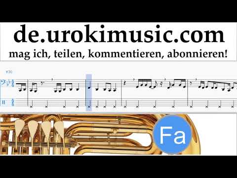 Tuba Lernen Major Lazer & DJ Snake - Lean On Tabulatur Teil#2 um-i995