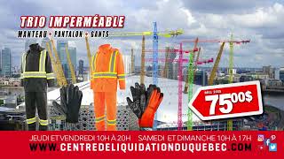 Promotions Equipement Travail – Centre de Liquidation du Québec – Juillet – 2023 AQ-A54