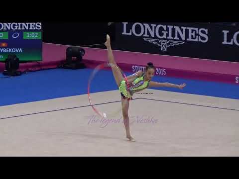 Azem AZHYBEKOVA (KGZ) hoop - 2015 Stuttgart worlds Qualifs