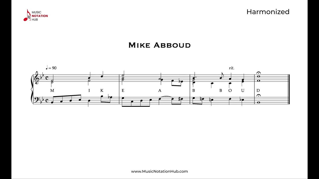 Turn Your Name Into Music — sample composition video