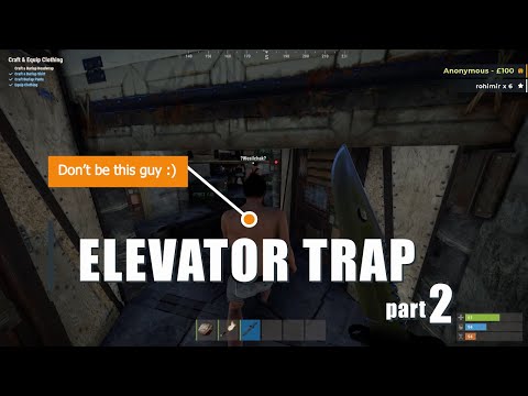 Elevator Trap Base part 2 - Rust Solo