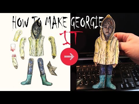 HOW TO MAKE IT (GEORGIE) Puppet from IT MOVIE 2017 Ft. Pennywise the Dancing Clown