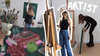 Mein Leben als Künstlerin im Atelier in Berlin (Art Vlog 01)