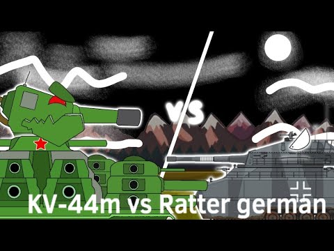 (5.1) KV-44m vs Ratter german cartoon about tank