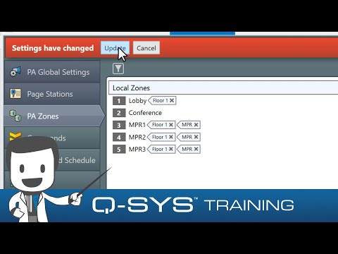 Q-SYS Training  |  Public Address C - Administrator Settings