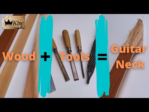 Full Guitar Neck Carve using simple tools and any wood!