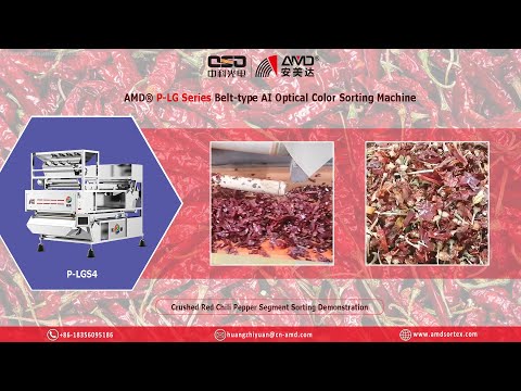 AMD® P-LGS4 AI Optical Color Sorter/Sortex Machine for Crushed Red Chili Pepper Segment Sorting
