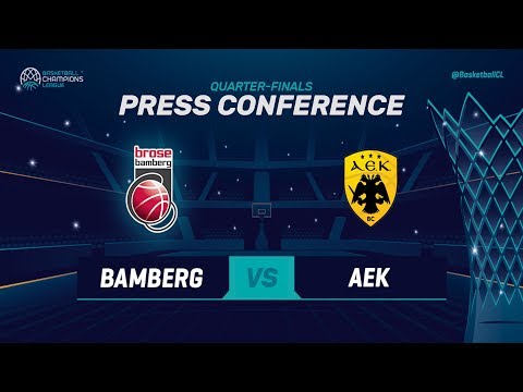 Brose Bamberg v AEK - Press Conference - Basketball Champions League 2018-19