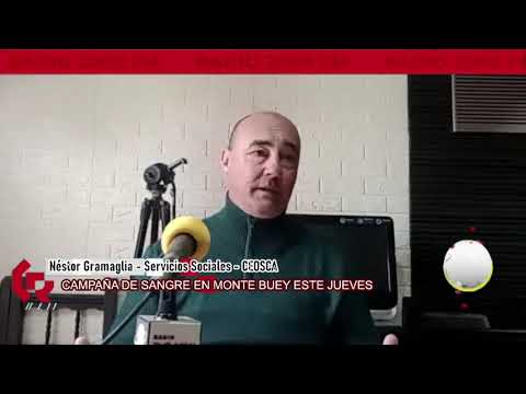 Nestor Gramaglia - CEOSCA - Colecta de Sangre en Monte Buey - Servicios Sociales