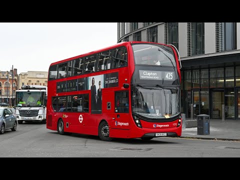 London's Buses at Stratford bus station 18th December 2021