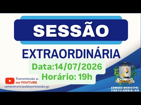 Câmara Municipal de Portelândia-GO está ao vivo!