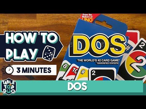 How to Play DOS in 3 Minutes (UNO Card Game Sequel)