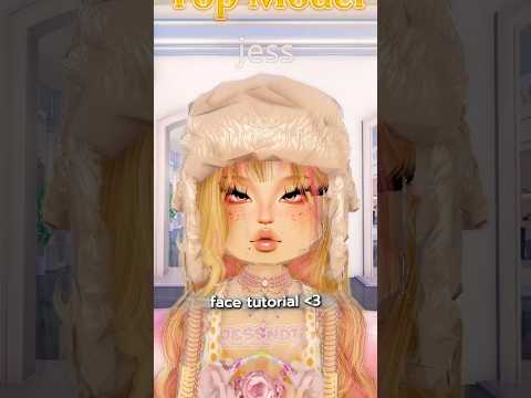 CUTE FACE TUTORIAL #dti #dresstoimpress #roblox #style #custom #makeup #combo #face #tutorial #tips