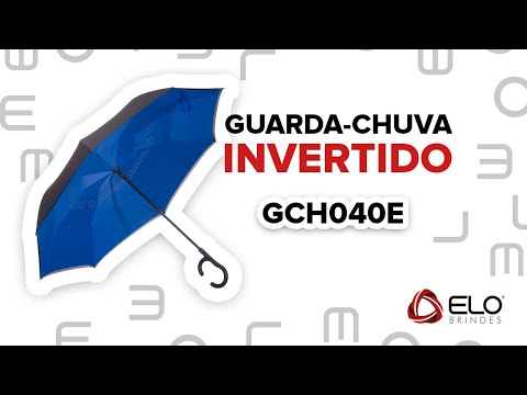 Video sobre o produto: Guarda-chuva invertido personalizado para Eventos