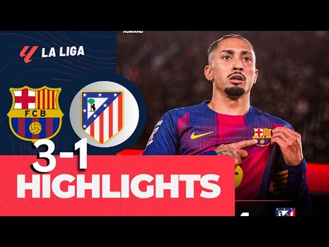 Barcelona vs Atletico Madrid (3-1) |HIGHLIGHTS | Raphinha, Olmo, Ferran Torres INSANE Goals Dominate