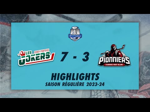 Jokers de Cergy-Pontoise 7-3 Pionniers de Chamonix - Highlights - Synerglace Ligue Magnus 2023/24