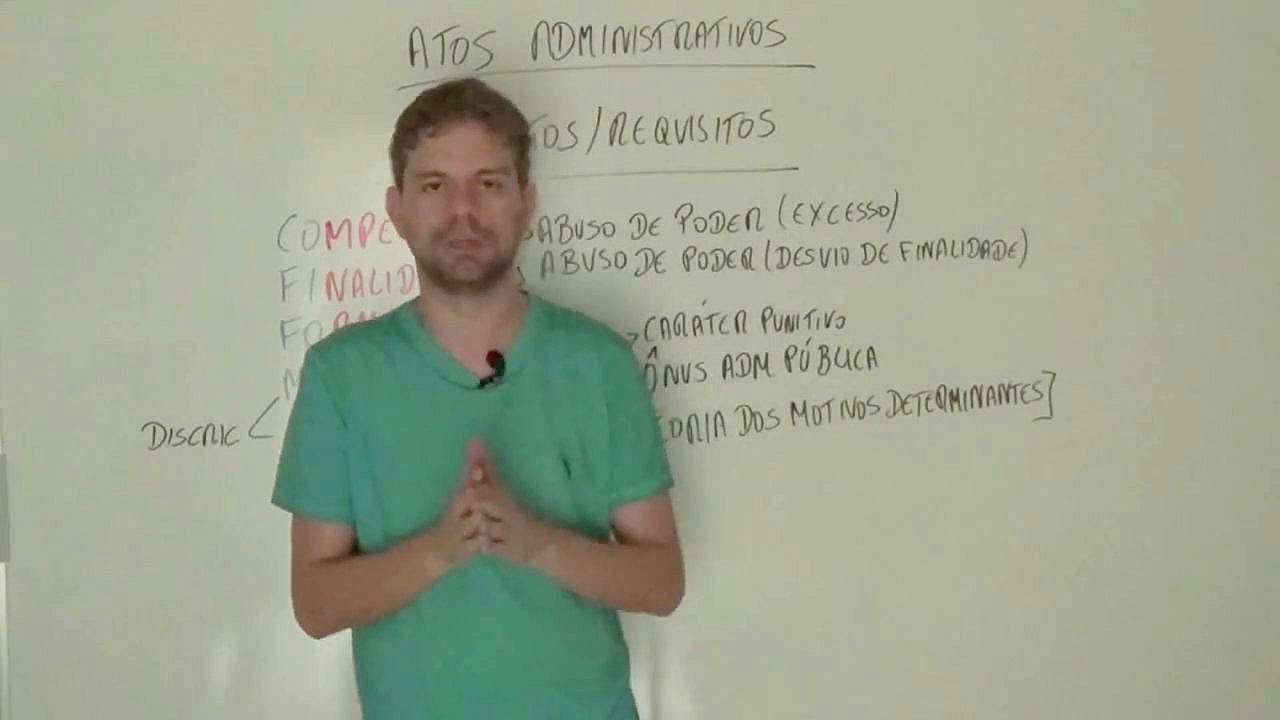 Atos Administrativos - Elementos/Requisitos - Curso de Direito Administrativo
