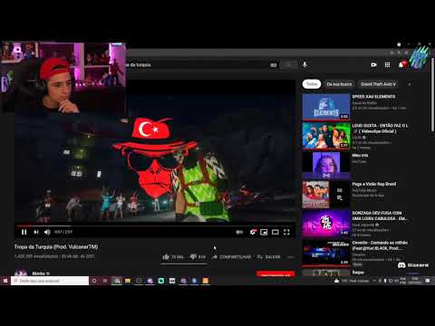 LOUD CORINGA REAGINDO A TROPA DA TURQUIA (PROD: VULCANERTM)