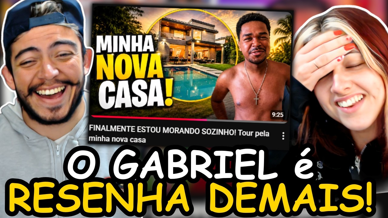 GABRIEL COXINHA: FINALMENTE ESTOU MORANDO SOZINHO! Tour pela minha nova casa | REACT