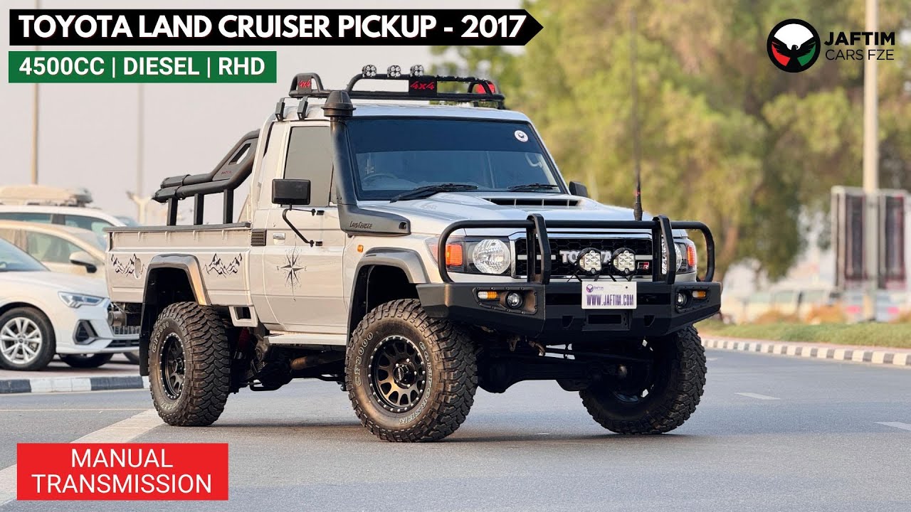 Toyota Land Cruiser Pick Up MANUAL TRANSMISSION | 4WD | SINGLE CAB | 4.5L DIESEL ENGINE | BULL BAR WITH FOCUSED LED LIGHTS video
