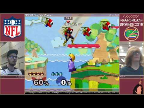 GL2019 SSBM Singles - 4/6 - Chipotle+ (CF) Vs. Patrick (Peach) - Pools