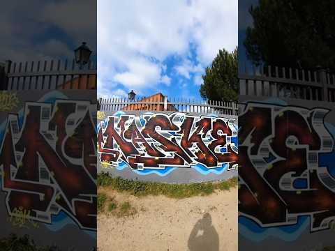 Painting Graffiti On The Wall #art #streetart #shorts #graffiti