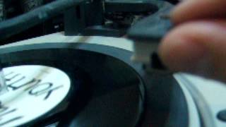 Adjust the arm set down position - BSR autochanger record player