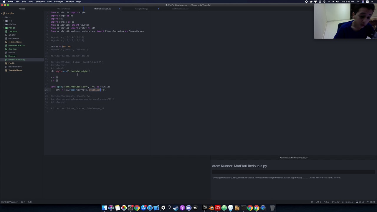How to create a Line Plot from a CSV file in Python using Matplotlib