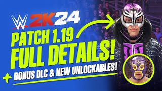 WWE 2K24 Patch 1.19: Full Details, Bonus DLC & New Unlockables Added!