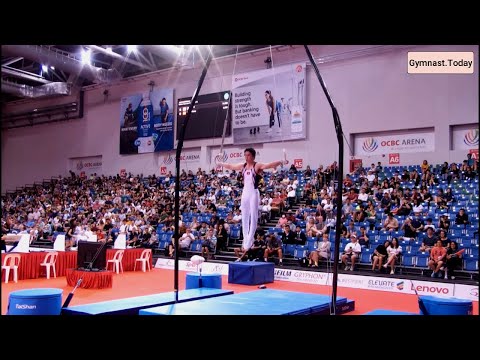 Top 3 in Men's Still Rings Final - 2023 Singapore Asian Gymnastics Championships