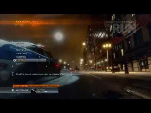 NFS The Run - Intro and Menu Tour