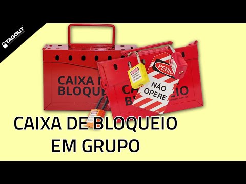 Vídeo Caixa de Bloqueio em Grupo para 26 cadeados