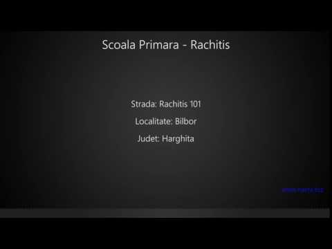 Scoala Primara - Rachitis Bilbor