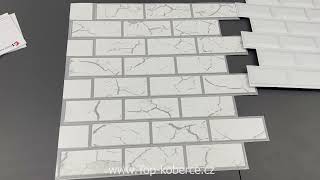 3D obkladový panel PVC Mattone 3D City 595x595mm