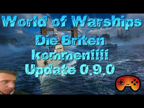 Schwere Britische Kreuzer mit 0.9.0 "Update" in World of Warships - Deutsch/German