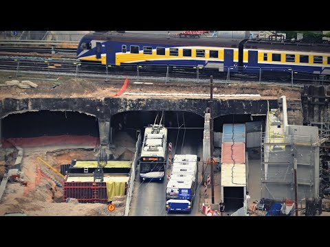 Aerial View of Rail Baltica construction in Riga, Latvia | High Speed to Baltics #2