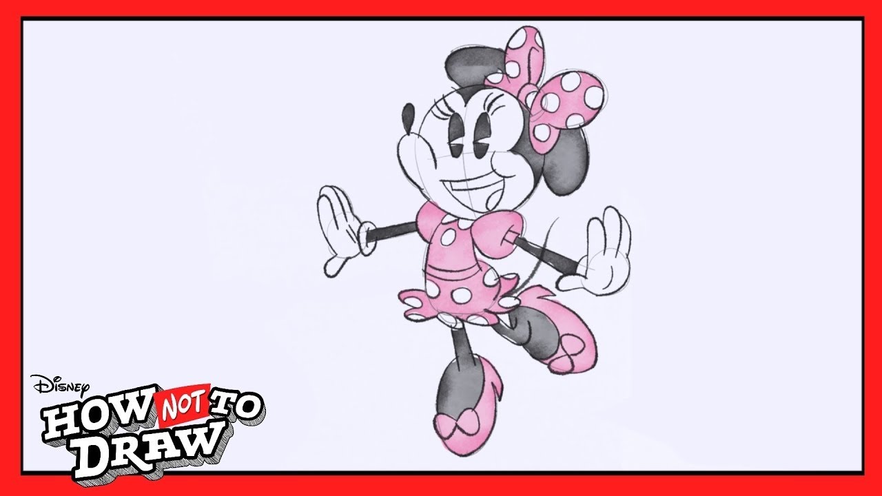 Minnie Mouse Cartoon Comes to Life! 🖌 | How NOT To Draw | @disneychannelanimation