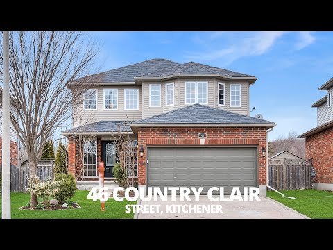 Fabulous Family Home Backing Onto Greenspace - 46 Country Clair Crescent  - Kitchener Real Estate